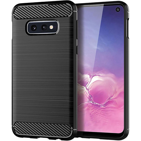 Techsuit - Carbon Silicone - Samsung Galaxy S10e - Black