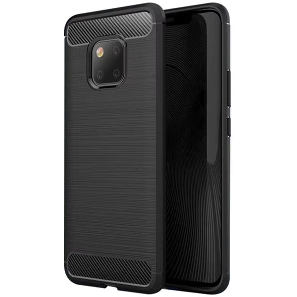 Techsuit - Carbon Silicone - Huawei Mate 20 Pro - Black