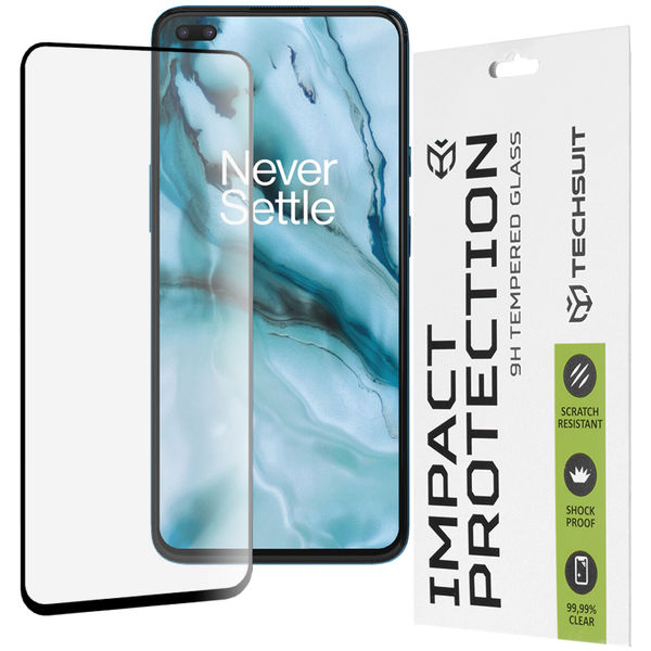 Techsuit - 111D Full Cover / Full Glue Glass - OnePlus Nord 5G - Black