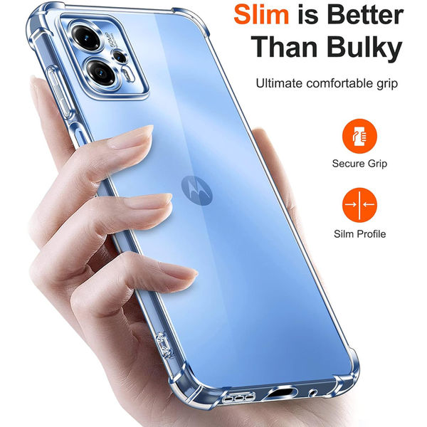 Techsuit - Shockproof Clear Silicone - Motorola Moto G71 5G - Clear