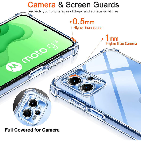 Techsuit - Shockproof Clear Silicone - Motorola Moto G71 5G - Clear