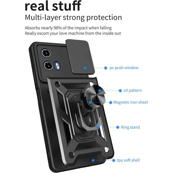 Techsuit - CamShield Series - Motorola Moto G71 5G - Black