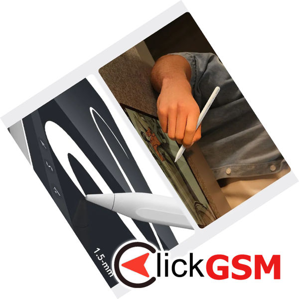 ESR - Stylus Pen (6C00107) - for iPad, Magnetic Attachment, Bluetooth, Type-C, Palm Rejection, Tilt Sensitivity - White