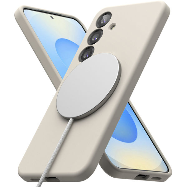 Ringke - Silicone Magnetic MagSafe - Samsung Galaxy S25 - Stone