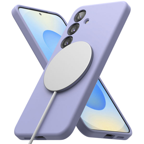 Ringke - Silicone Magnetic MagSafe - Samsung Galaxy S25 - Lavender