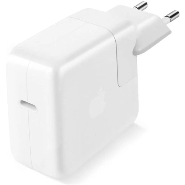 Apple - Original Wall Charger (MRW22ZM/A) - for MacBook Pro Retina 13, Type-C, 61W - White (Blister Packing)