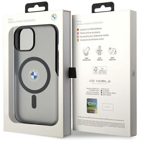 BMW - Hardcase IML Signature MagSafe (BMHMP15MDSLK) - iPhone 15 Plus - Black