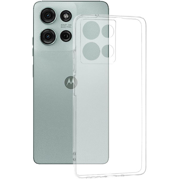 Techsuit - Clear Silicone - Motorola Moto G75 - Transparent
