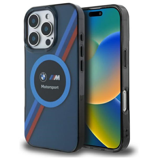 BMW - Hardcase Motorsport IML Circle MagSafe (BMHMP16L23HTPUV) - iPhone 16 Pro - Navy Blue