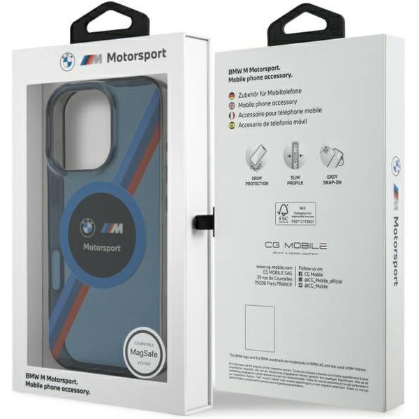 BMW - Hardcase Motorsport IML Circle MagSafe (BMHMP16X23HTPUV) - iPhone 16 Pro Max - Navy Blue