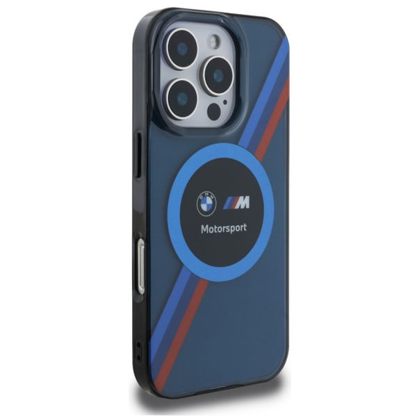 BMW - Hardcase Motorsport IML Circle MagSafe (BMHMP16X23HTPUV) - iPhone 16 Pro Max - Navy Blue
