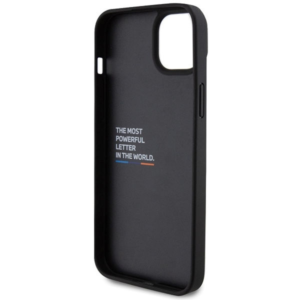 BMW - Leather Carbon (BMHCP15M22NBCK) - iPhone 15 Plus - Black