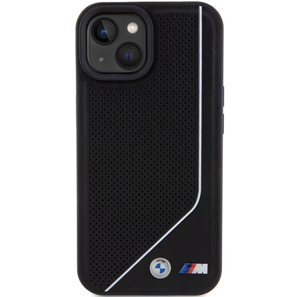 BMW - Hardcase Perforated Twisted Line MagSafe (BMHMP15S23PUCPK) - iPhone 15 - Black