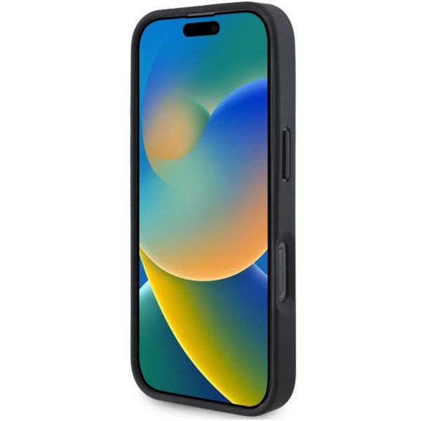 BMW - Signature Leather Textured And Line MagSafe (BMHMP16X23RDCLK) - iPhone 16 Pro Max - Black