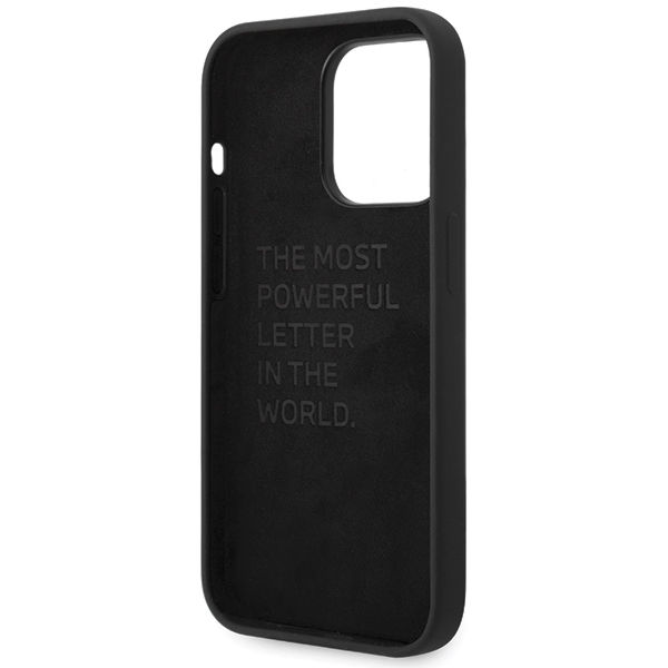 BMW - Silicone Pattern (BMHCP15L22SMPK) - iPhone 15 Pro - Black
