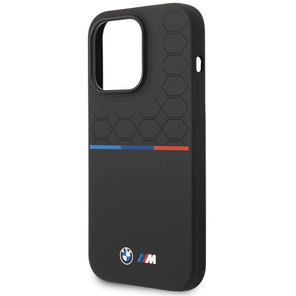 BMW - Silicone Pattern (BMHCP15L22SMPK) - iPhone 15 Pro - Black