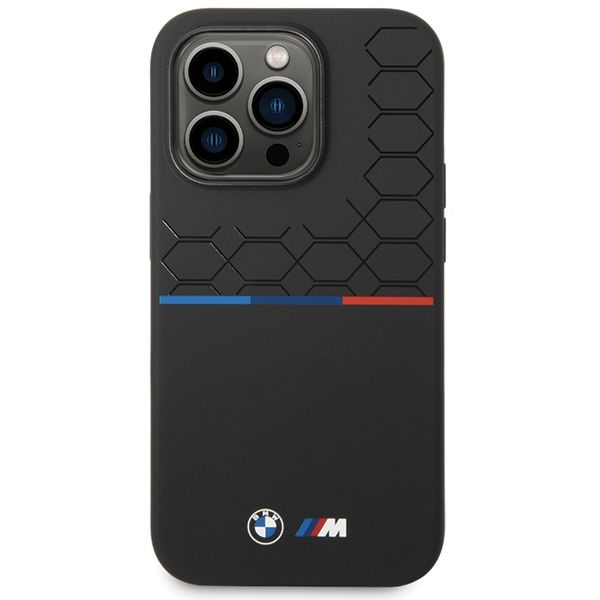 BMW - Silicone Pattern (BMHCP15L22SMPK) - iPhone 15 Pro - Black