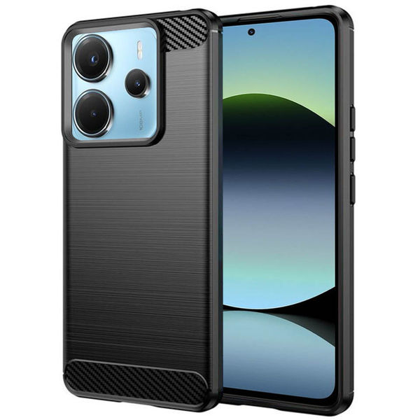 Techsuit - Carbon Silicone - Xiaomi Redmi Note 14 4G - Black