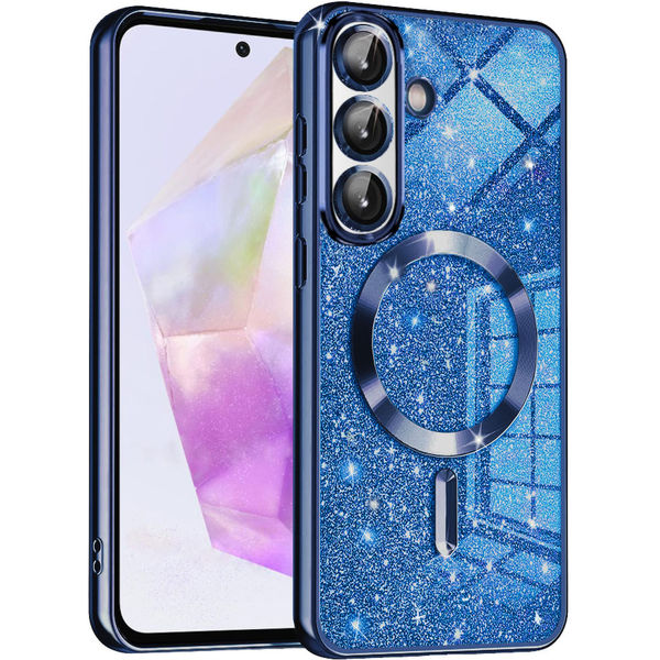 Techsuit - Luxury Glitter MagSafe - Samsung Galaxy A36 5G / A56 5G - Deep Blue