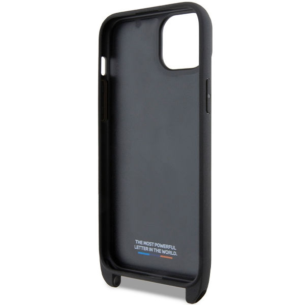 BMW - Leather M Edition Carbon Stripe & Strap (BMHCP15S23PSCCK) - iPhone 15 - Black