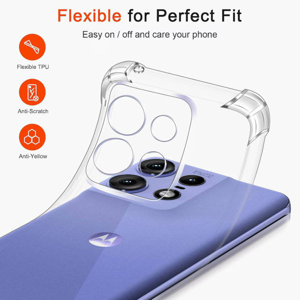 Techsuit - Shockproof Clear Silicone - Motorola Moto G15 / G15 Power - Clear