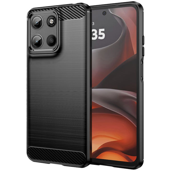 Techsuit - Carbon Silicone - Motorola Moto G15 / G15 Power - Black