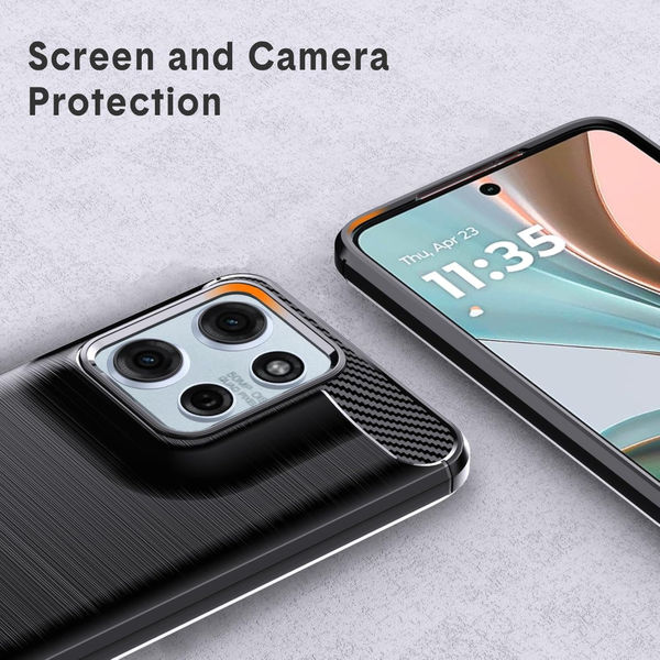 Techsuit - Carbon Silicone - Motorola Moto G15 / G15 Power - Black