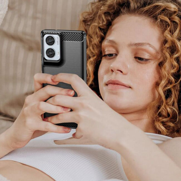 Techsuit - Carbon Silicone - Motorola Moto G05 / E15 - Black