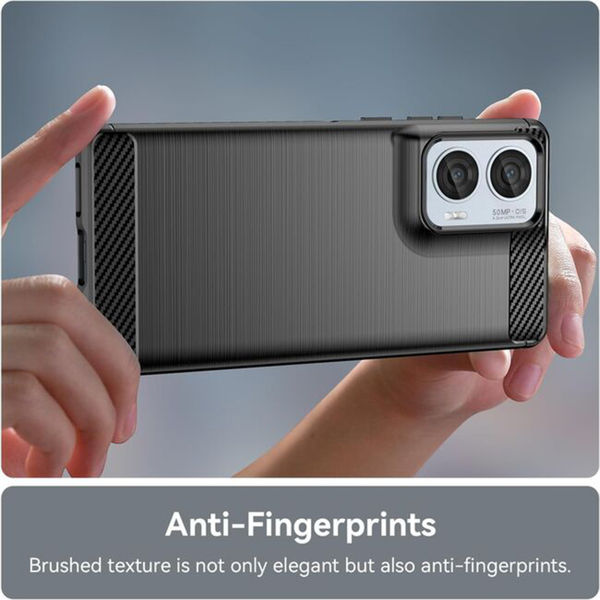 Techsuit - Carbon Silicone - Motorola Moto G05 / E15 - Black