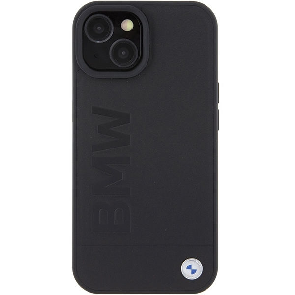 BMW - Natural Leather Hot Stamp (BMHCP15SSLLBK) - iPhone 15 - Black