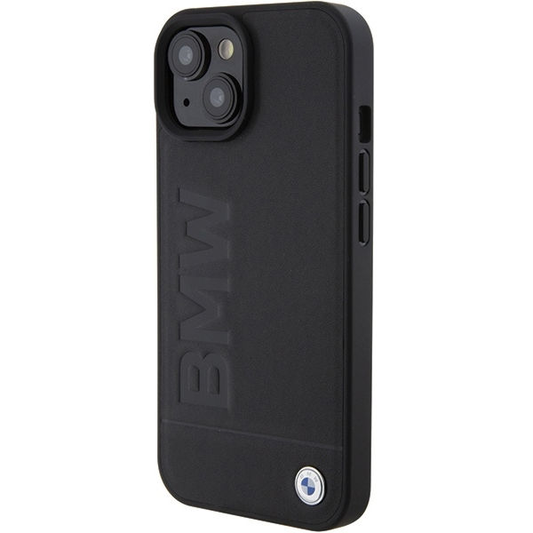 BMW - Natural Leather Hot Stamp (BMHCP15SSLLBK) - iPhone 15 - Black