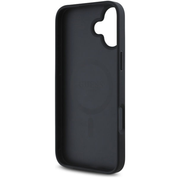 Guess - Hardcase 4G Flower Print MagSafe (GUHMP16SP4ROPEMCK) - iPhone 16 - Black
