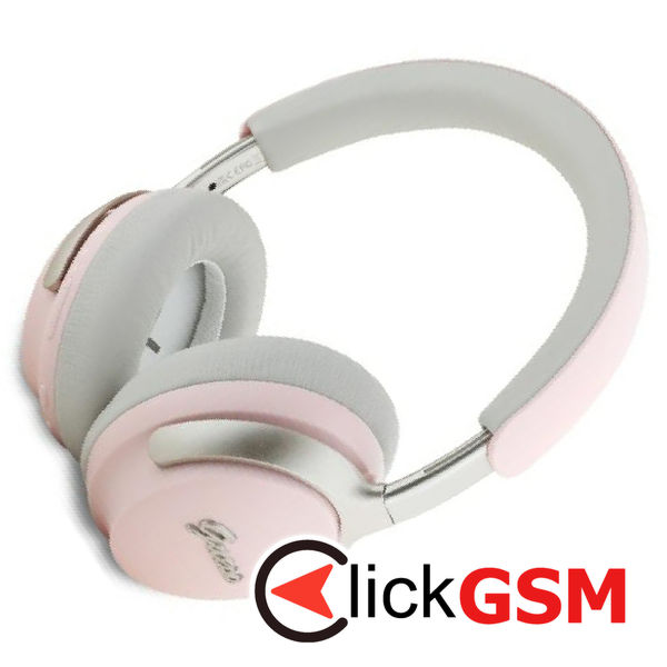 Guess - Wireless Headphones Metal Script Logo (GUBHC22PSBCSMP) - Bluetooth, ANC, On-ear - Pink