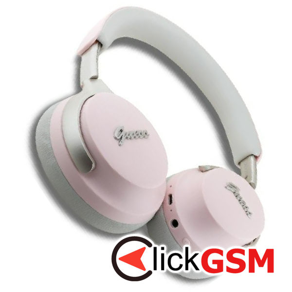 Guess - Wireless Headphones Metal Script Logo (GUBHC22PSBCSMP) - Bluetooth, ANC, On-ear - Pink