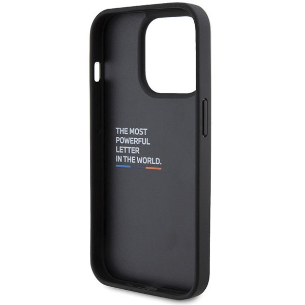 BMW - Leather Stamp Tricolor (BMHCP15L22PTDK) - iPhone 15 Pro - Black