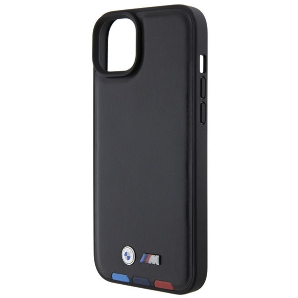 BMW - Leather Stamp Tricolor (BMHCP15M22PTDK) - iPhone 15 Plus - Black