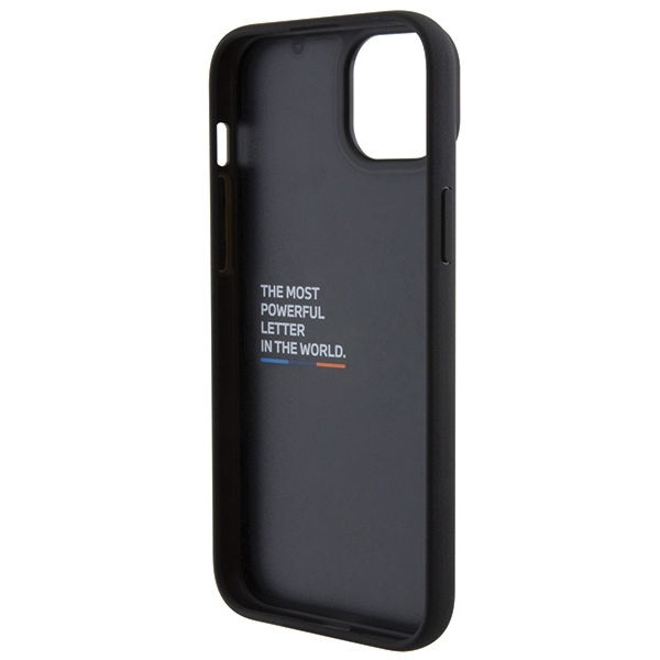 BMW - Leather Stamp Tricolor (BMHCP15M22PTDK) - iPhone 15 Plus - Black