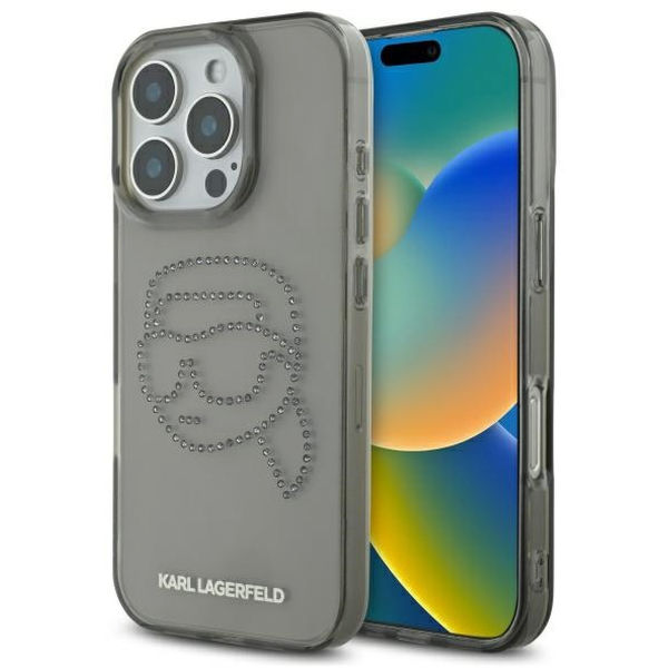 Karl Lagerfeld - IML Rhinestones (KLHCP16XHKHDCELK) - iPhone 16 Pro Max - Karl Head