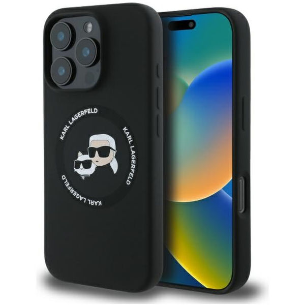 Karl Lagerfeld - Silicone MagSafe (KLHMP16XSKCHTCK) - iPhone 16 Pro Max - Karl&Choupette Head