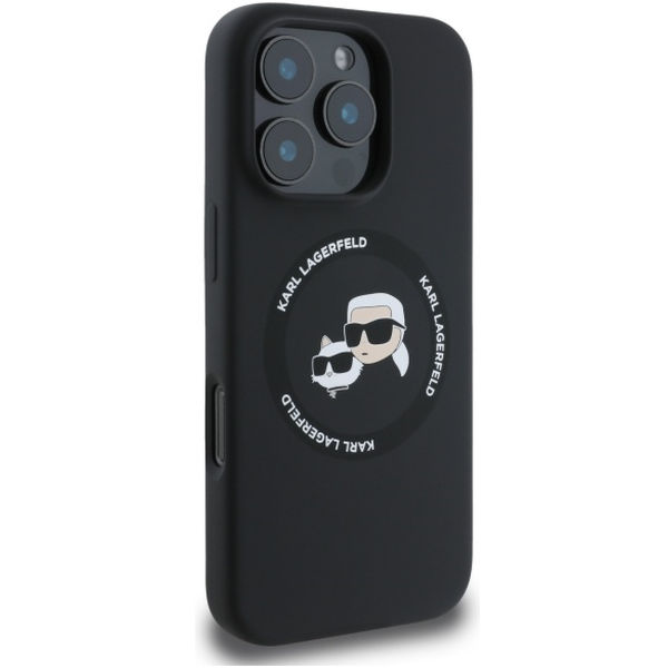 Karl Lagerfeld - Silicone MagSafe (KLHMP16XSKCHTCK) - iPhone 16 Pro Max - Karl&Choupette Head