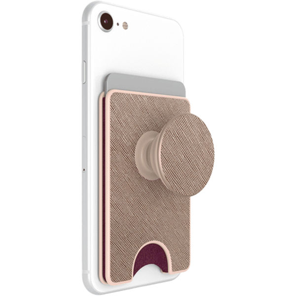 PopSockets - PopWallet - Saffiano Rose Gold
