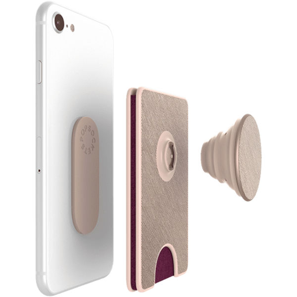 PopSockets - PopWallet - Saffiano Rose Gold
