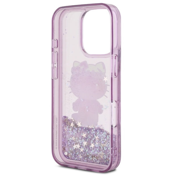 Hello Kitty - Hardcase Liquid Glitter 50TH Anniversary Party (HKHCP16LL50PPU) - iPhone 16 Pro - Purple