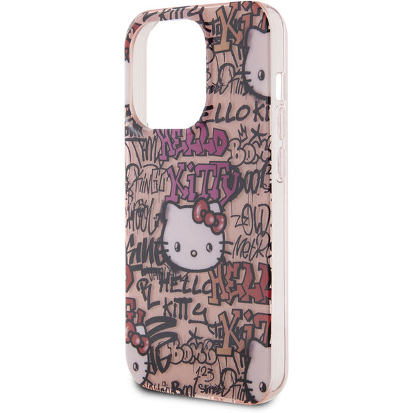 Hello Kitty - Hardcase IML Tags Graffiti (HKHCP13XHDGPTP) - iPhone 13 Pro Max - Pink