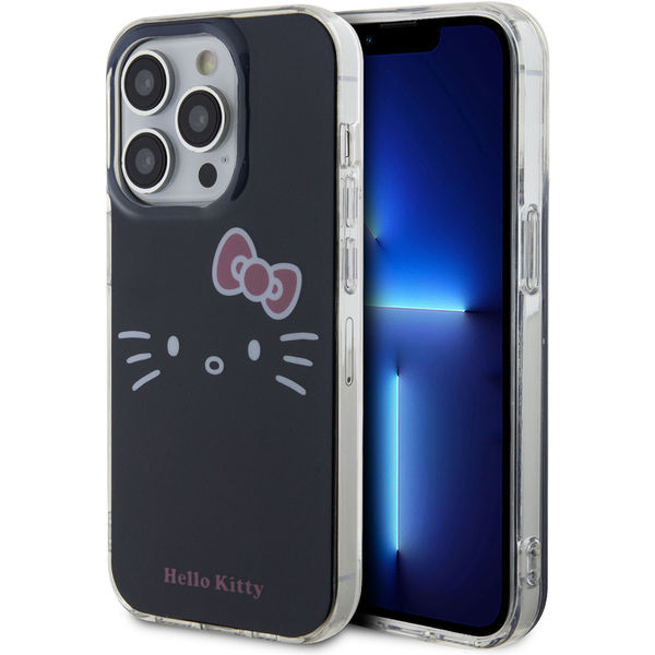 Hello Kitty - Hardcase IML Kitty Face (HKHCP14LHKHLK) - iPhone 14 Pro - Black