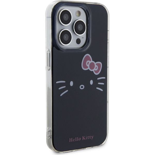 Hello Kitty - Hardcase IML Kitty Face (HKHCP14XHKHLK) - iPhone 14 Pro Max - Black
