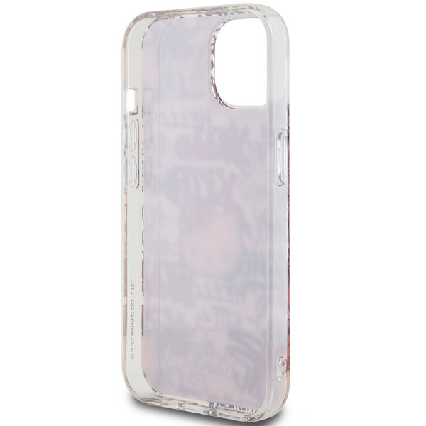 Hello Kitty - Hardcase IML Tags Graffiti (HKHCP15SHDGPTP) - iPhone 15 - Pink