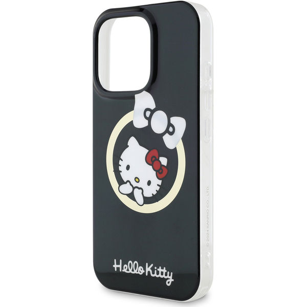 Hello Kitty - Hardcase IML Fun Bow MagSafe (HKHMP16XHFLBK) - iPhone 16 Pro Max - Black