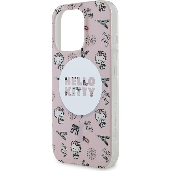 Hello Kitty - Hardcase IML All Over Paris MagSafe (HKHMP16XHAOPP) - iPhone 16 Pro Max - Pink