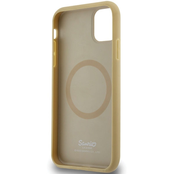 Hello Kitty - Hardcase Leather Kitty Head MagSafe (HKHMN61PGHCKD) - iPhone 11 - Gold